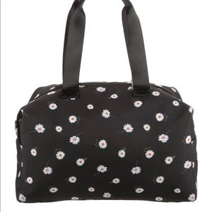 Alice and Olivia daisy print black duffel bag new